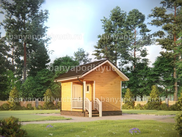 Баня из бруса 4 на 4 м