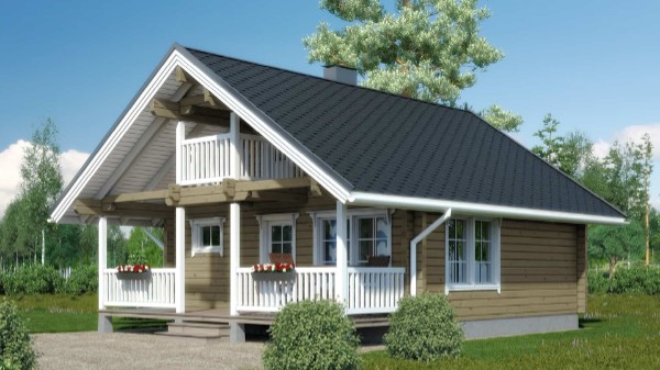 Дом из бруса 7 на 9 м